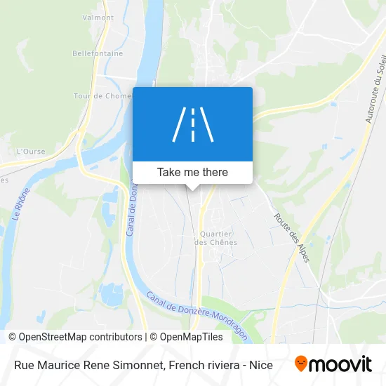 Mapa Rue Maurice Rene Simonnet