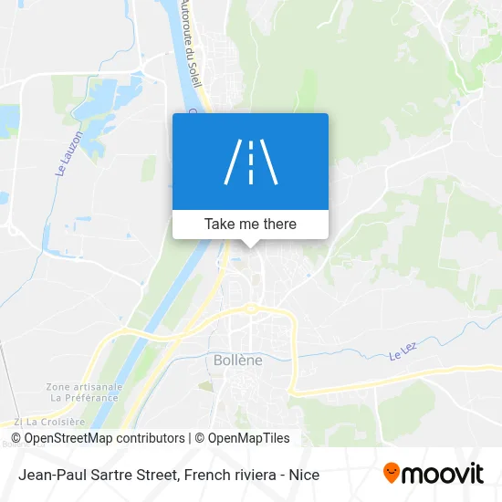 Rue Jean-Paul Sartre map
