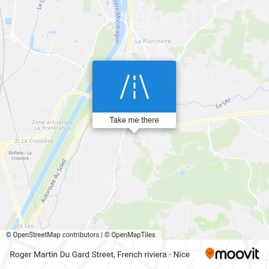 Rue Roger Martin Du Gard map