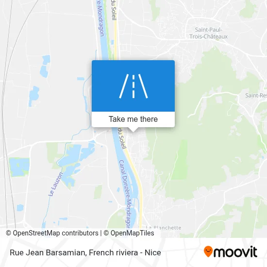 Rue Jean Barsamian map