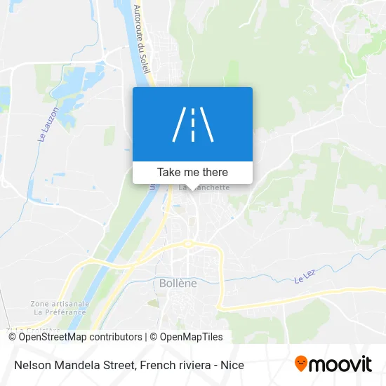 Rue Nelson Mandela map