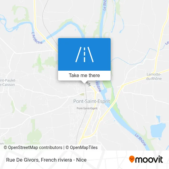 Rue De Givors map