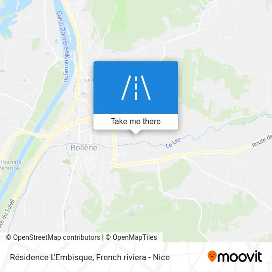 Résidence L'Embisque map