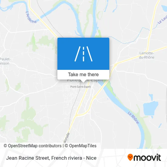Rue Jean Racine map