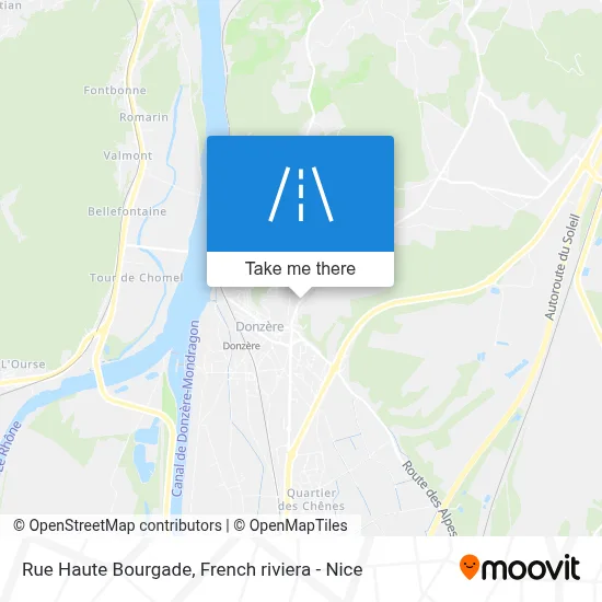 Mapa Rue Haute Bourgade