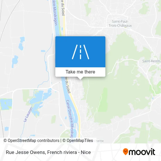 Rue Jesse Owens map