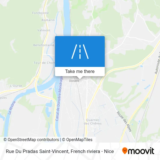 Rue Du Pradas Saint-Vincent map