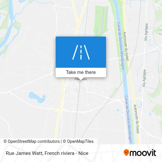 Rue James Watt map