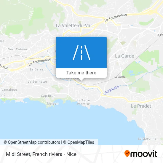 Mapa Rue Du Midi