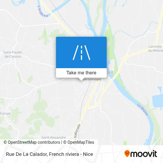 Rue De La Calador map