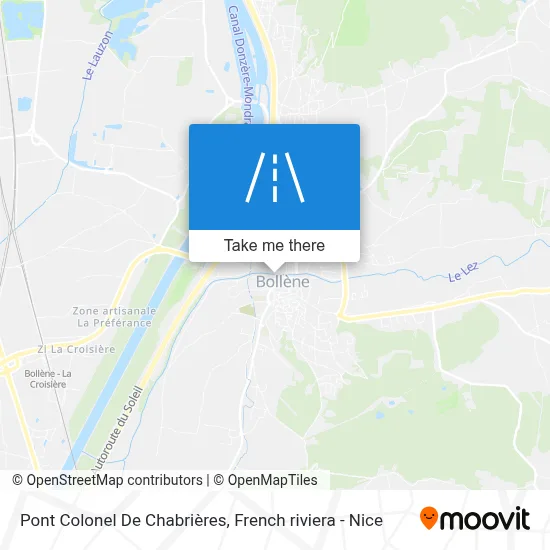 Pont Colonel De Chabrières map