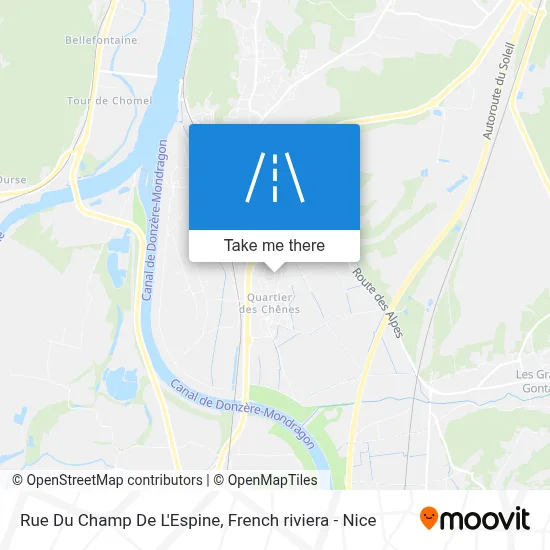Rue Du Champ De L'Espine map