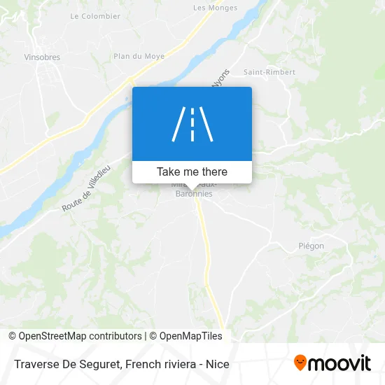 Traverse De Seguret map