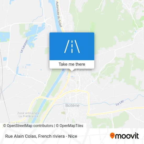 Rue Alain Colas map
