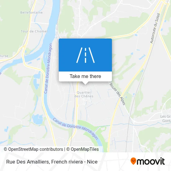 Rue Des Amalliers map