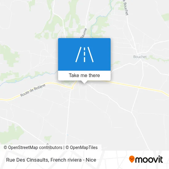 Rue Des Cinsaults map