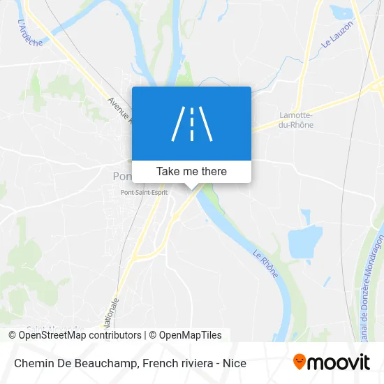Chemin De Beauchamp map