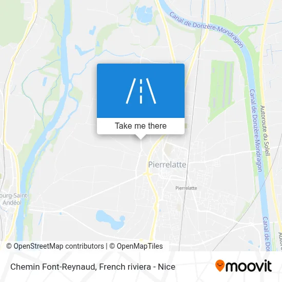 Chemin Font-Reynaud map