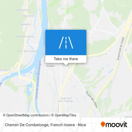 Chemin De Combelonge map