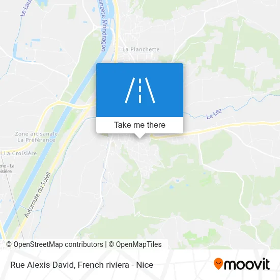 Rue Alexis David map