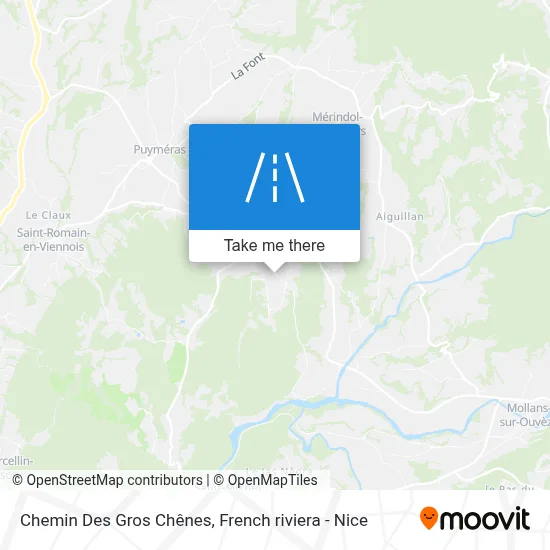 Chemin Des Gros Chênes map