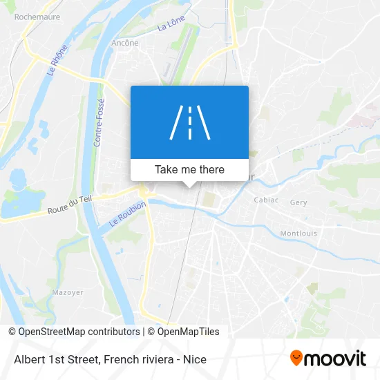 Rue Albert 1er map