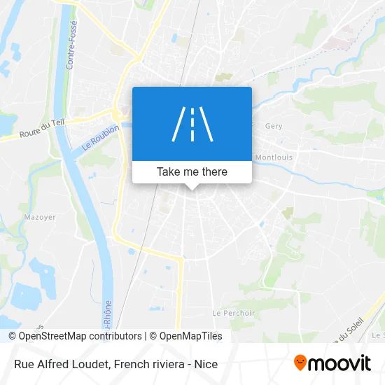 Rue Alfred Loudet map