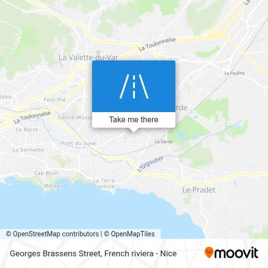 Rue Georges Brassens map