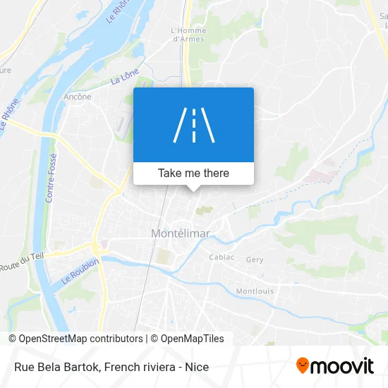 Rue Bela Bartok map