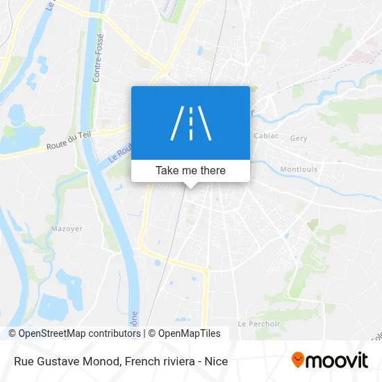 Mapa Rue Gustave Monod