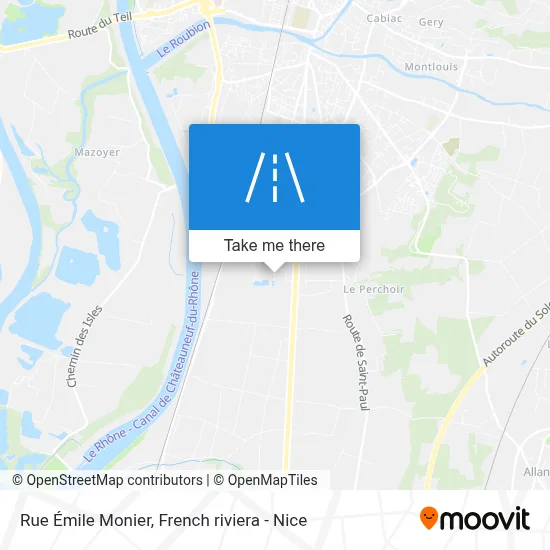 Rue Émile Monier map