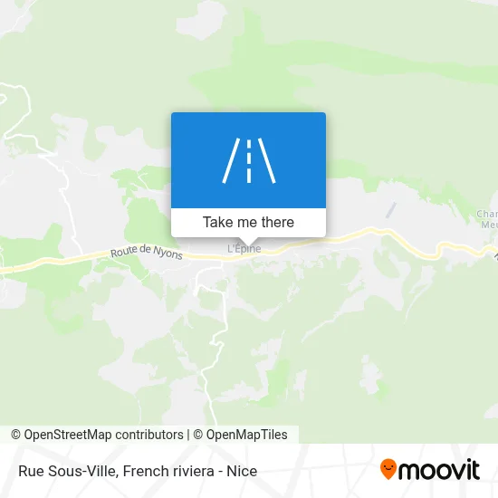 Mapa Rue Sous-Ville