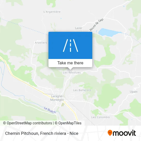 Chemin Pitchoun map