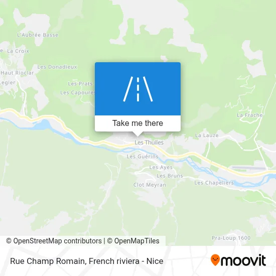 Rue Champ Romain map