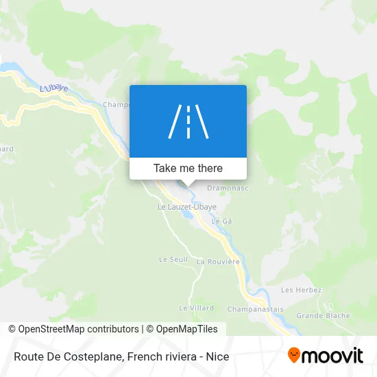 Route De Costeplane map
