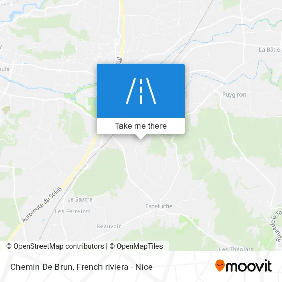 Chemin De Brun map