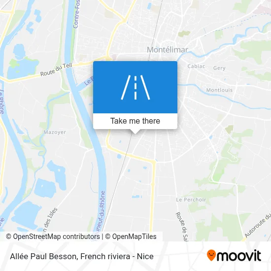 Mapa Allée Paul Besson