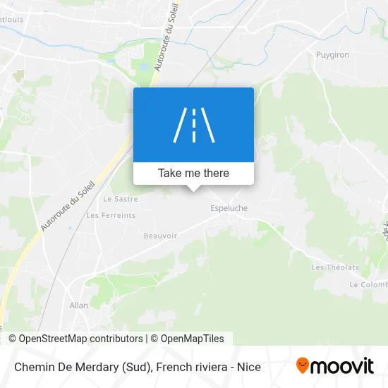 Chemin De Merdary (Sud) map
