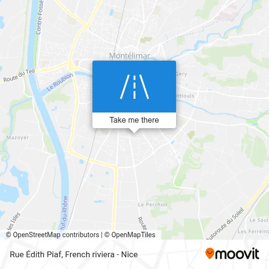 Mapa Rue Édith Piaf
