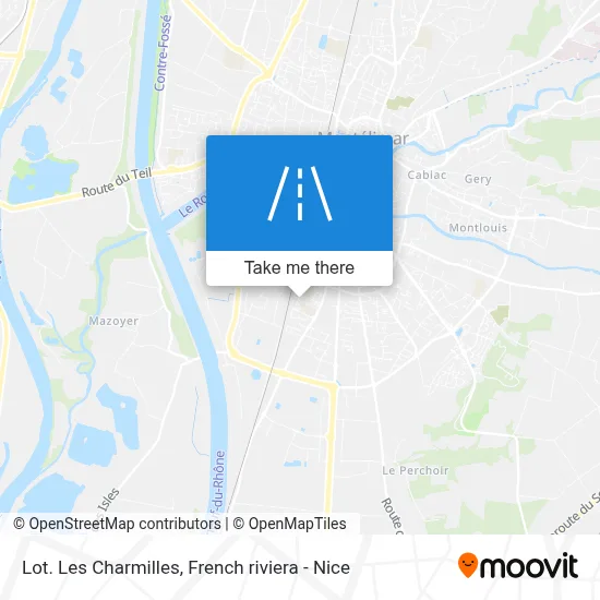 Lot. Les Charmilles map