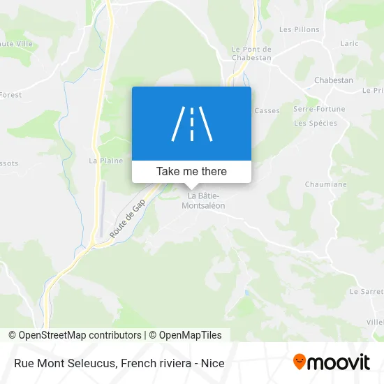 Rue Mont Seleucus map