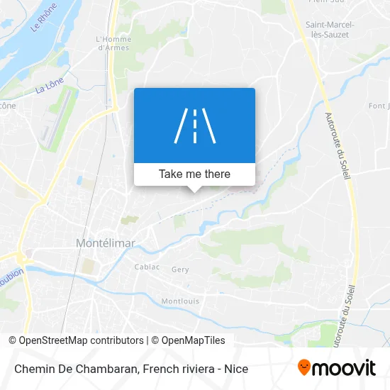 Chemin De Chambaran map