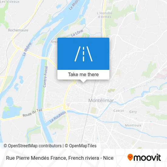Rue Pierre Mendés France map