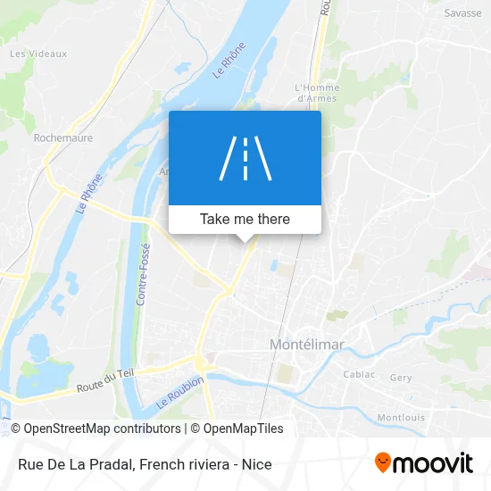 Rue De La Pradal map