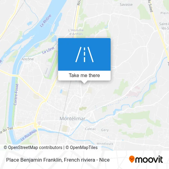 Place Benjamin Franklin map