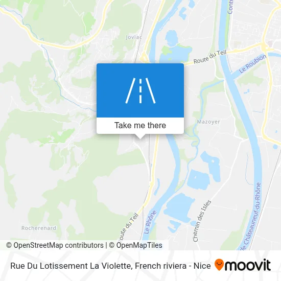 Rue Du Lotissement La Violette map