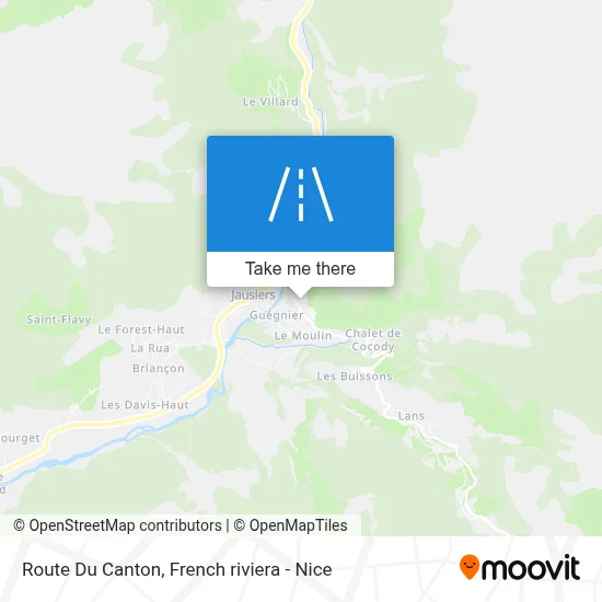 Route Du Canton map