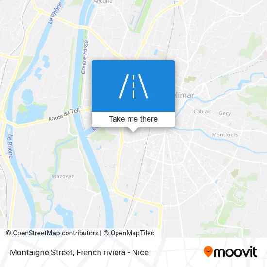 Rue Montaigne map