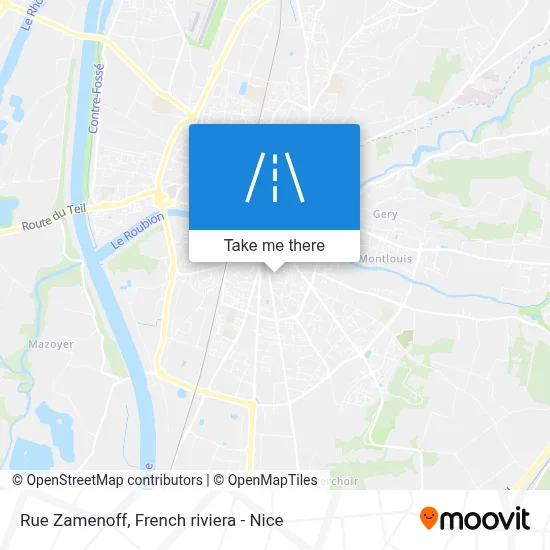 Mapa Rue Zamenoff