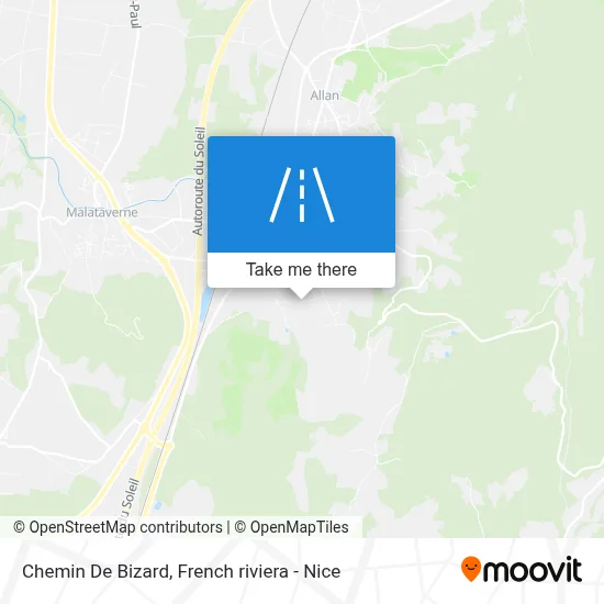 Chemin De Bizard map
